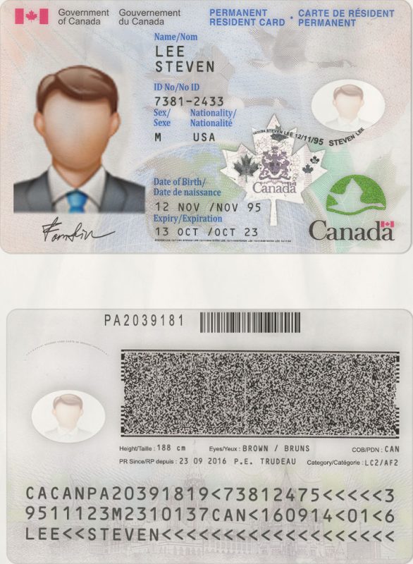 Canada ID Card Template Psd – FakeDoc.to